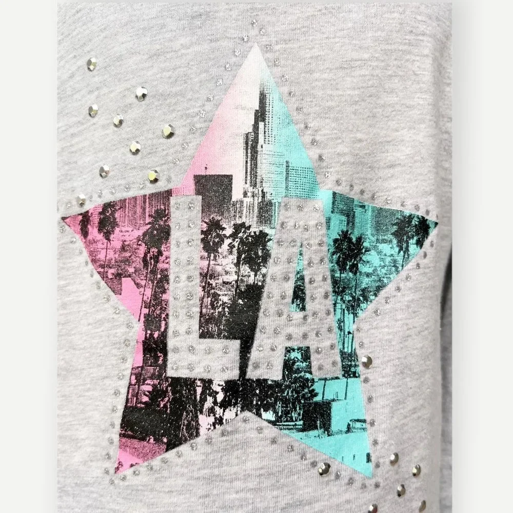 Children’s Place Girl’s Long Sleeve L.A. Los Angeles Graphic Tee. Top. 5-6. 5. 6